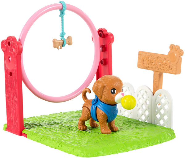 Barbie Chelsea Can Be Blonde Doll & Dog Trainer Playset – Square Imports