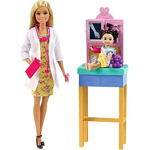 Barbie Pediatrician Playset Blonde Doll 12-inches