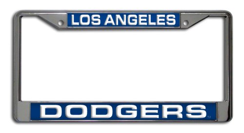 NFL Los Angeles Dodgers Laser-Cut Chrome License Plate Frame