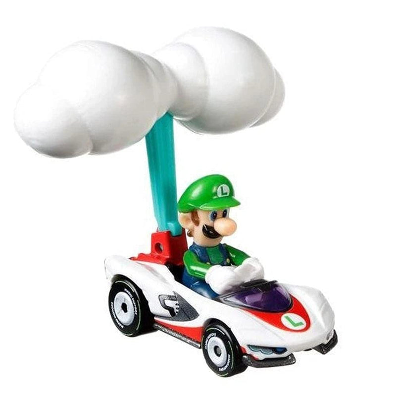 Mario Kart Luigi in P-Wing Kart with Cloud Glider