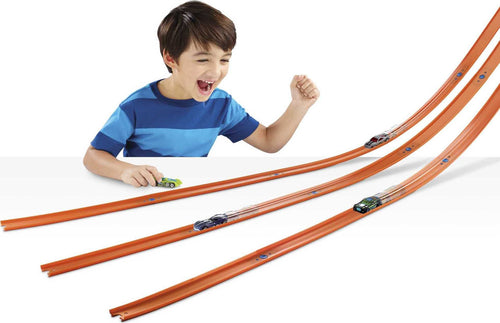 Hot Wheels Track Builder Straight Track with Car [Styles May Vary] & Car & Mega Track Pack