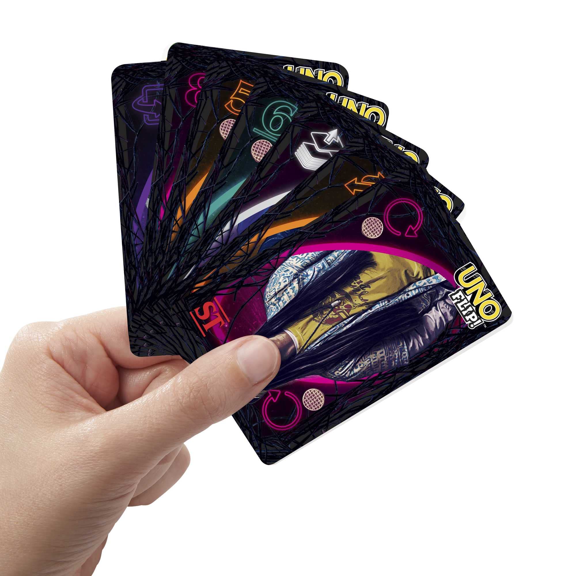 UNO Flip! Card Game for Kids, Adults & Family Night with Double-Sided  Cards, Light & Dark