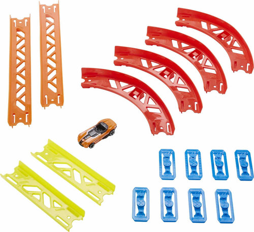 Hot Wheels Track Builder Pack Assorted Curve Parts Connecting Sets Ages 4 and Older