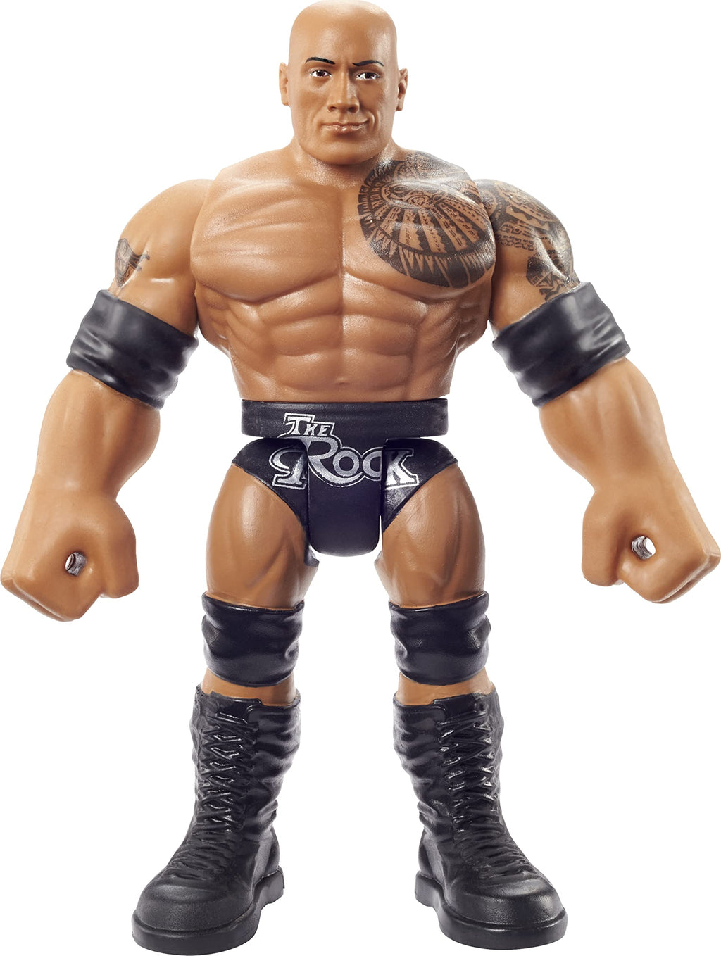 WWE Bend 'n Bash Posable The Rock Action Figure 5.5-inch – Square