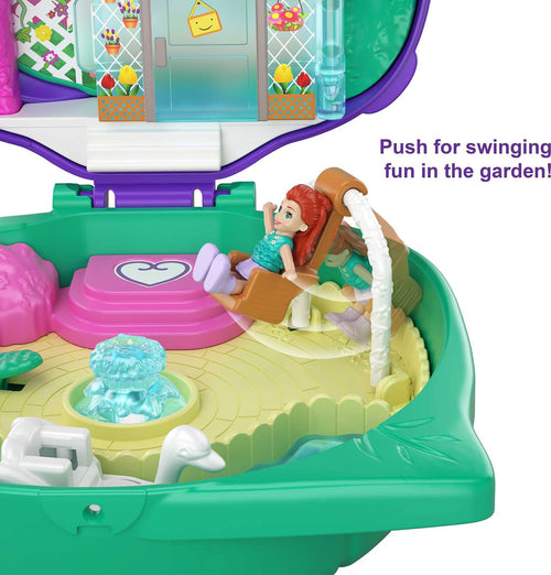 Polly Pocket Theme Park Backpack Compact with 2 Dolls, Accessories & Multiple Activities & Pocket World Lil’ Ladybug Garden Compact with Fun Reveals