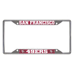 NFL San Francisco 49ers Metal License Plate Frame