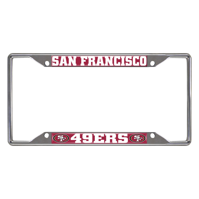 NFL San Francisco 49ers Metal License Plate Frame