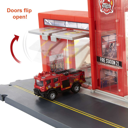 Matchbox Action Drivers Fire Station Rescue Playset