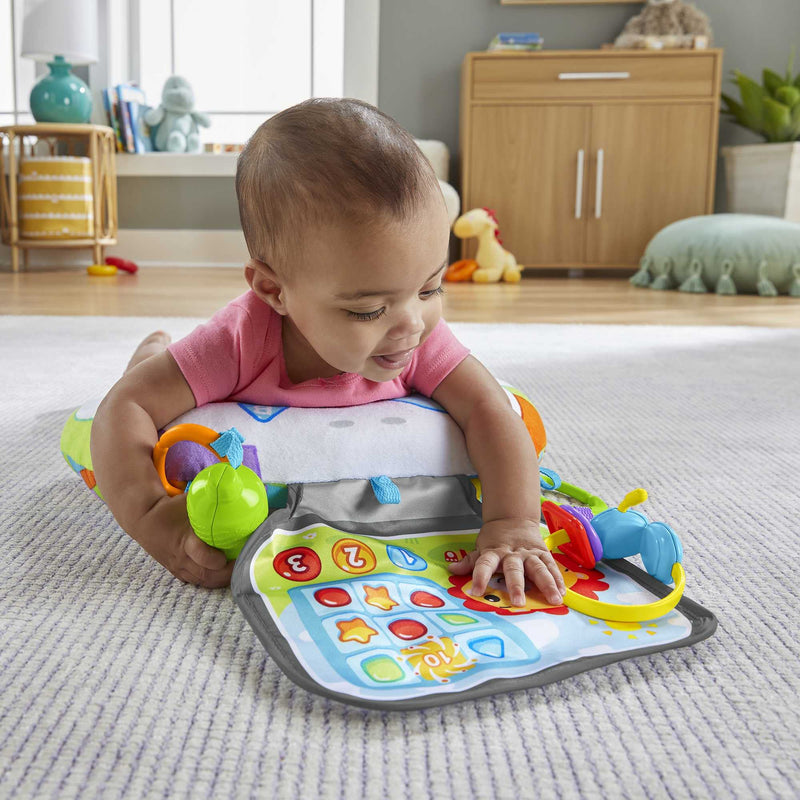 Fisher-Price Littlest Gamer Tummy Wedge Sensory Tummy Time BabyToy