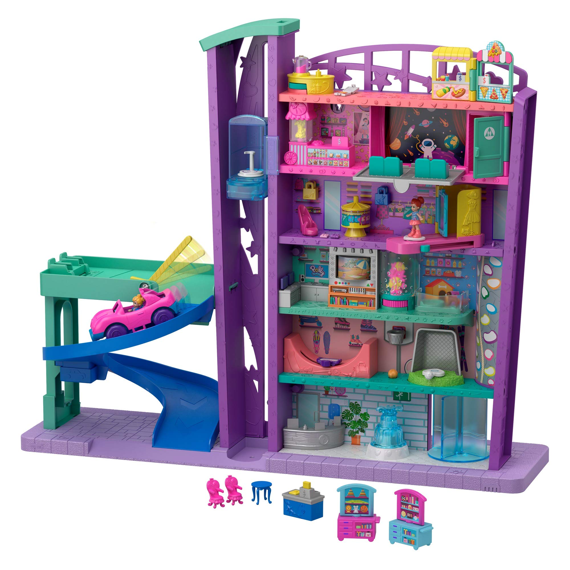 Polly Pocket Pollyville Lojinha Fliperama - Salão De Jogos