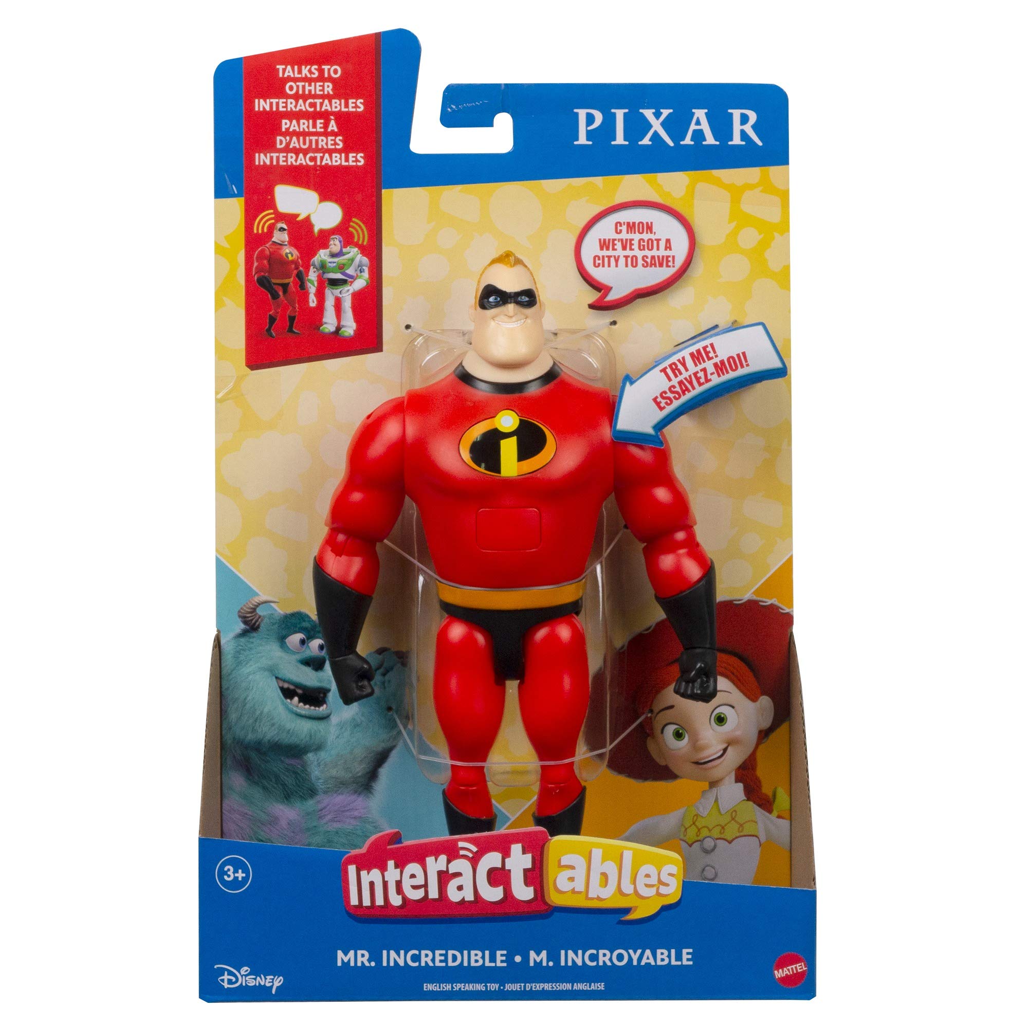 Pixar Interactables Mr. Incredible Talking Action Figure – Square