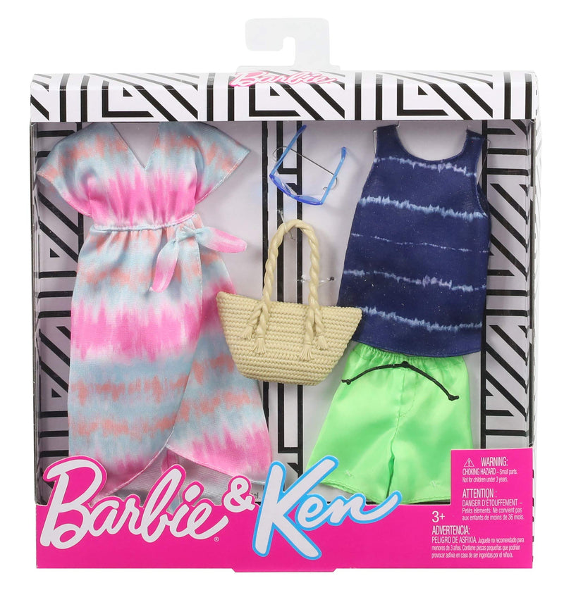 Barbie Clothes Colorful Fashion Pack for Barbie and Ken Dolls