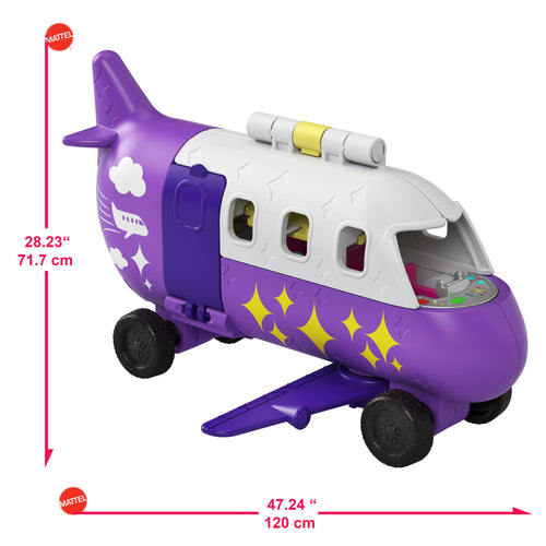 Polly Pocket Pollyville Airplane With Micro Doll and Accessories