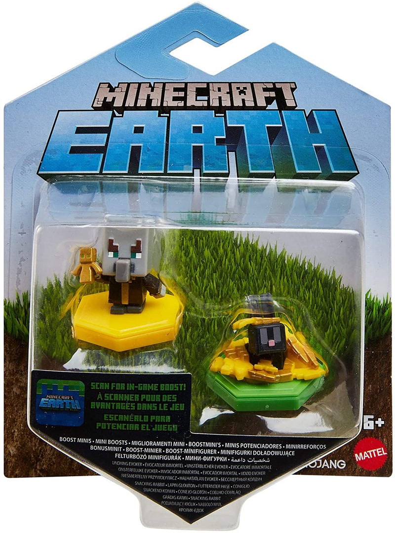 Minecraft Earth Boost Mini Figure 2-Pack, Nfc Chip Enabled For Earth  Augmented Reality Game 