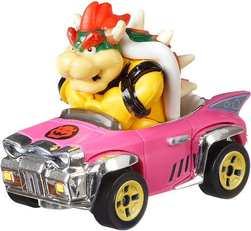 Hot Wheels Mario Kart Die Cast Bowser with Badwagon Vehicle