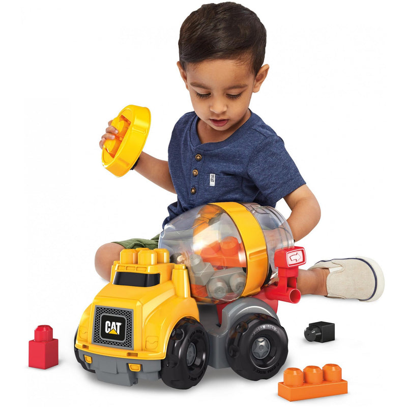 Mega Bloks CAT Cement Mixer with Big Building Blocks