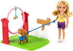 Barbie Chelsea Can Be Blonde Doll & Dog Trainer Playset