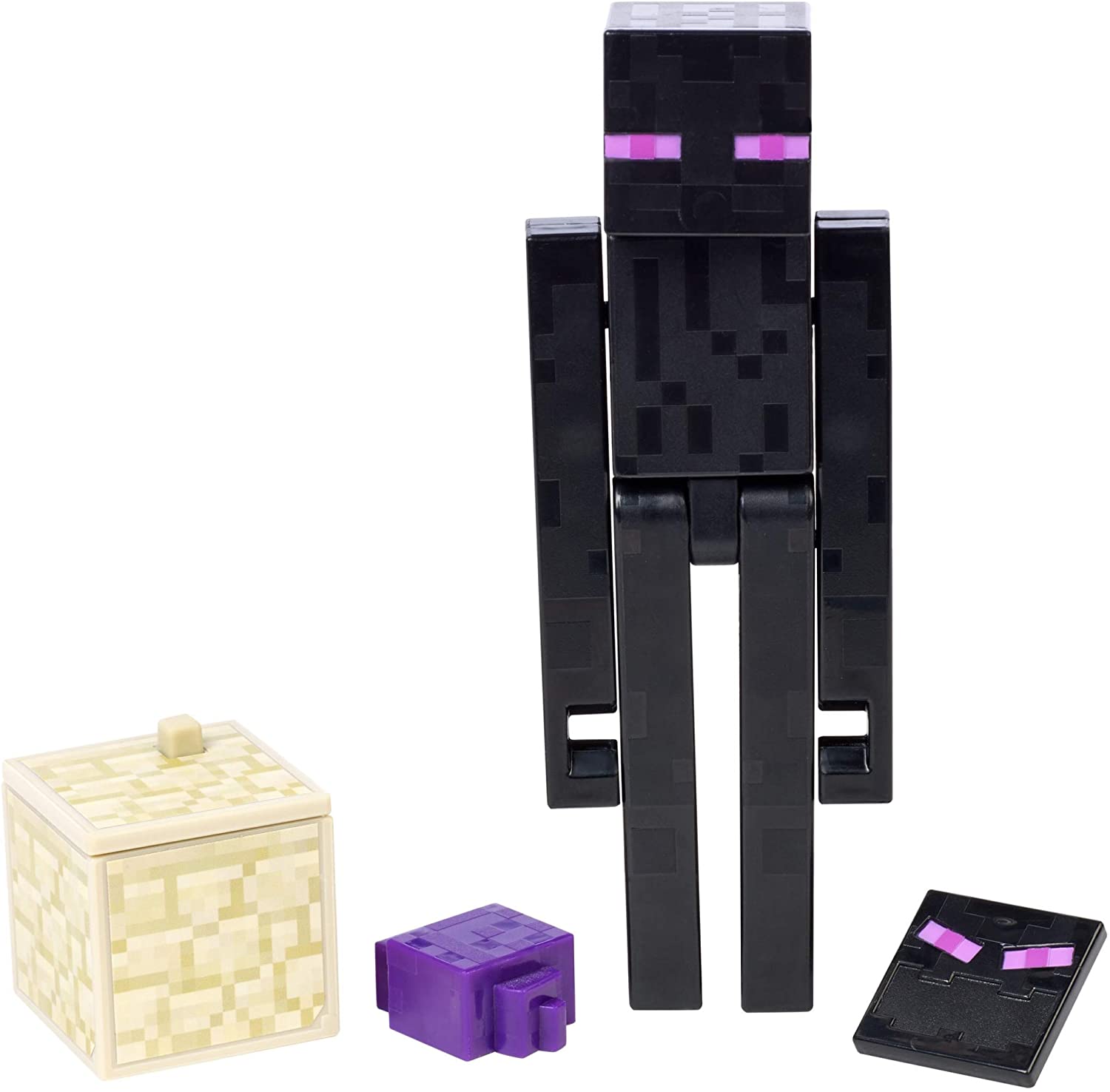 Minecraft Enderman Action Figure, 3.25-in, with 1 Build-a-Portal Piece –  Square Imports