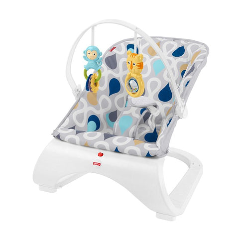Fisher-Price Comfort Curve Bouncer Cake Pop, portable infant seat with toy  bar
