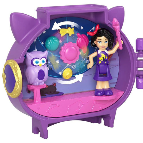 Polly Pocket Pet Connects Stackable Owl Compact Playset