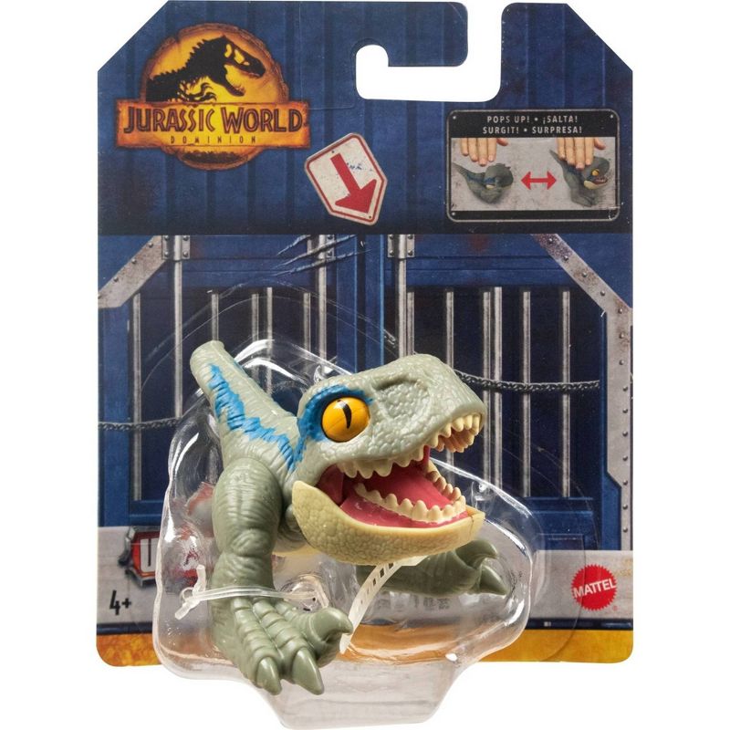 Jurassic World Uncaged Wild Pop Ups Velociraptor 'Blue' Dinosaur Toy