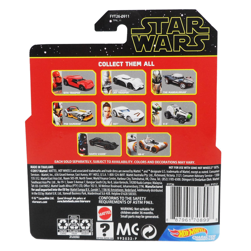 Hot Wheels Star Wars Kylo Red Character Car