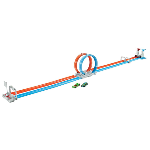  Hot Wheels Double Loop Dash Drag Racing with 2