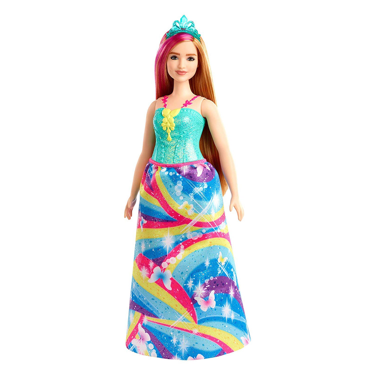 Barbie Dreamtopia Princess Strawberry Blonde and Pink Hair Doll Curvy –  Square Imports