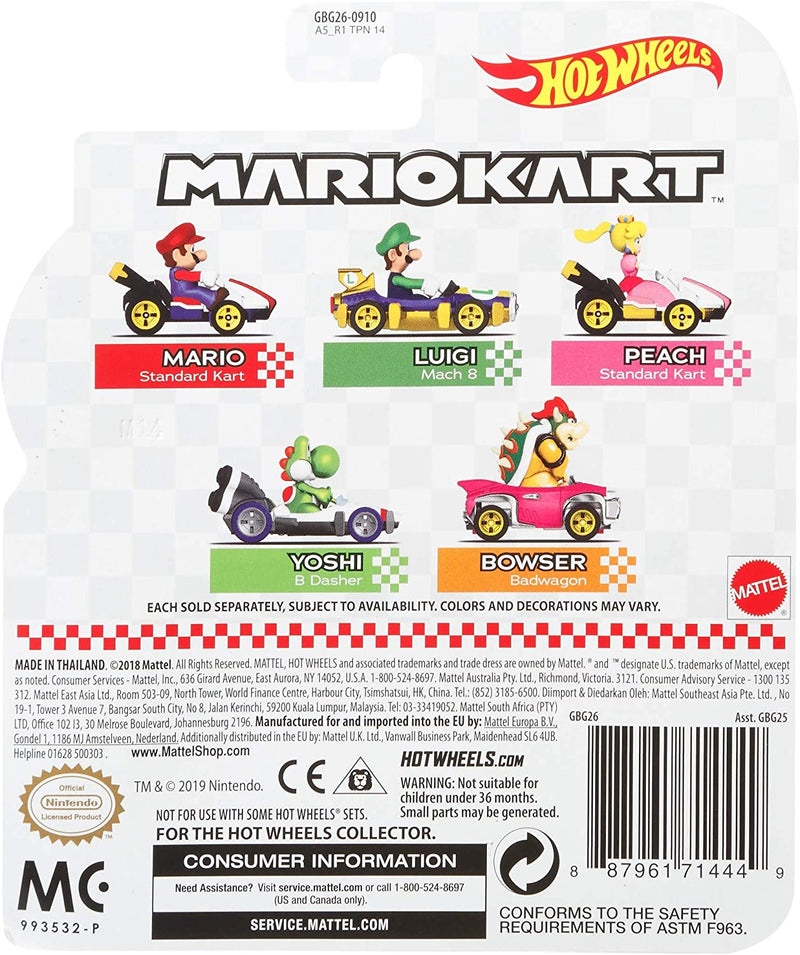 Hot Wheels Mario Kart Die Cast Bowser with Badwagon Vehicle – Square Imports