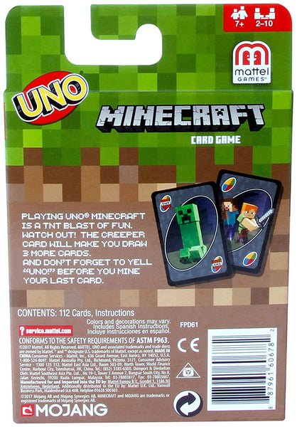 UNO Minecraft Card Game – Square Imports