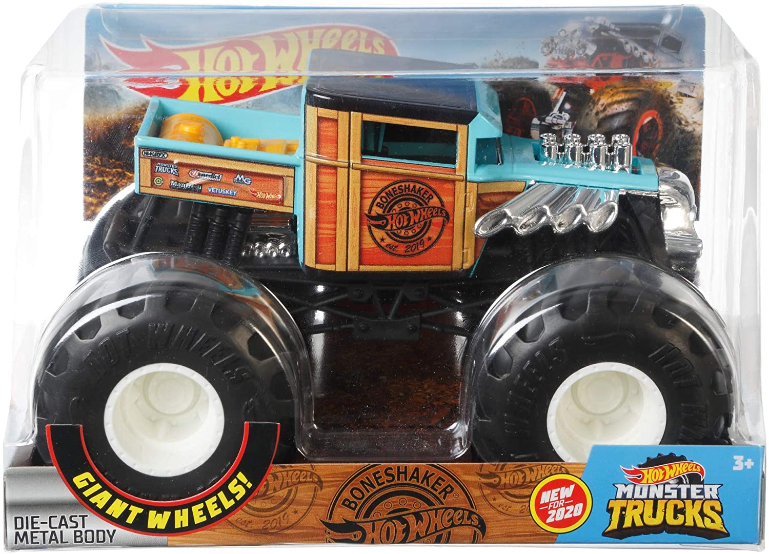 Hot Wheels Monster Trucks Milk BONE SHAKER die-cast 1:24 scale