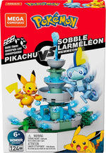 Mega Construx Pokemon Pikachu vs. Sobble Figure Building Set