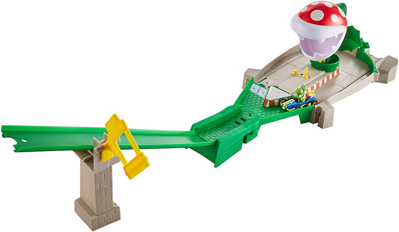 Hot Wheels Mario Kart Piranha Plant Slide Track Set