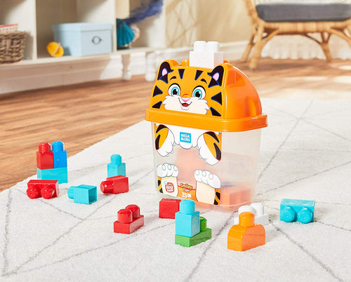 Smiley Tiger 25-Piece Building Block Set