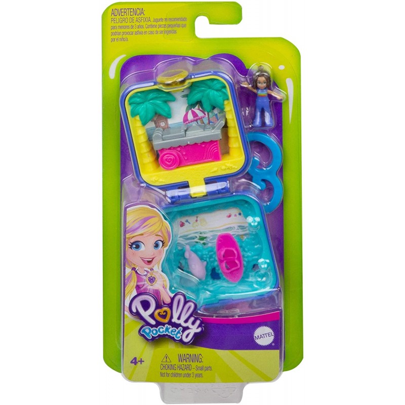 Polly Pocket Shani Tropical Beach Compact With Mobile Ice Cream Cart