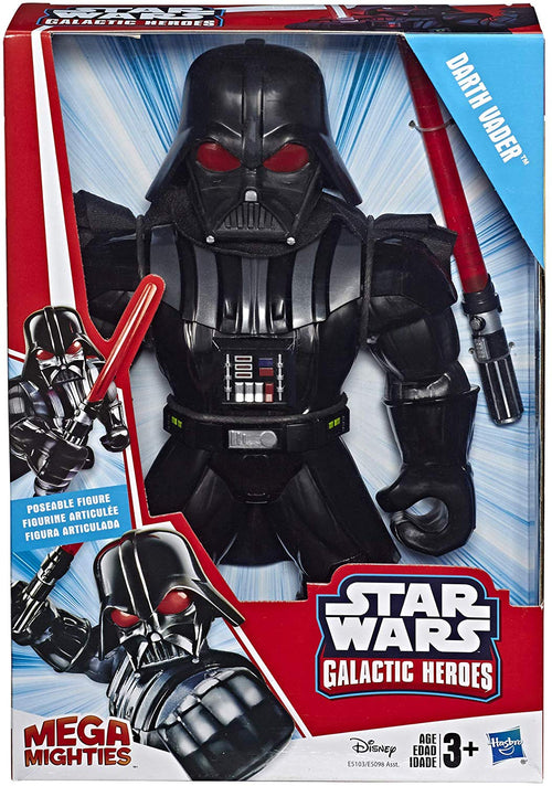 Star Wars Galactic Heroes Mega Mighties Darth Vader 10 nch Action Figure with Lightsaber Accessory