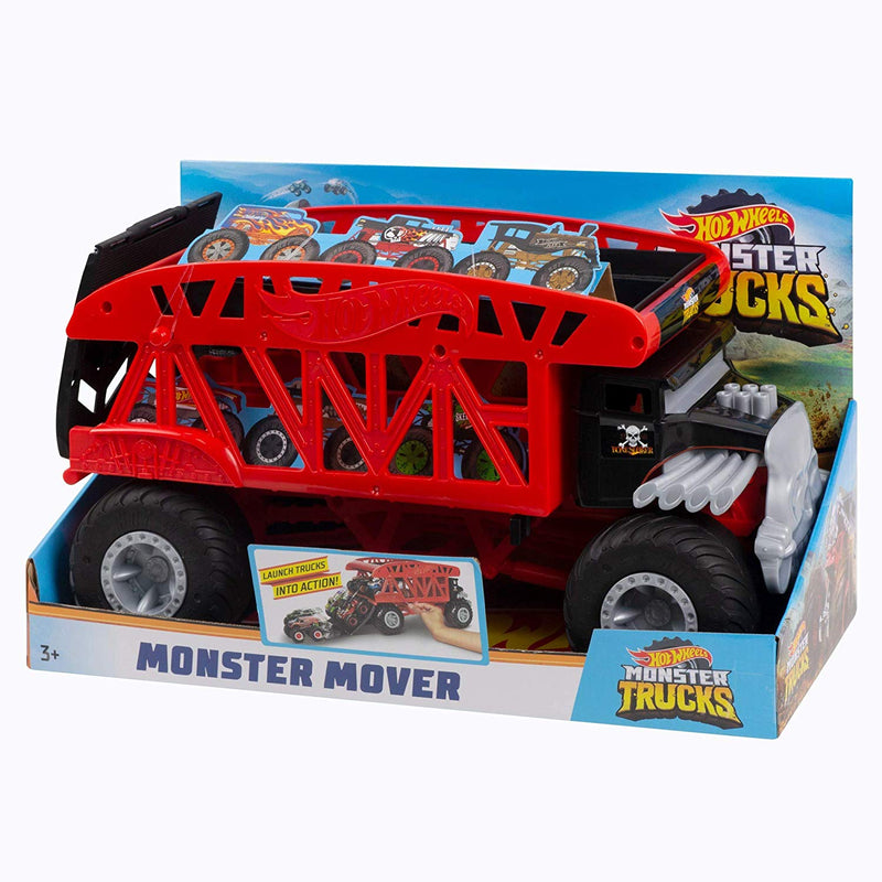 Monster Trucks Monster Mover + 3 Trucks Vehicle by Hot Wheels at